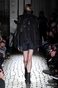 Model on the catwalk