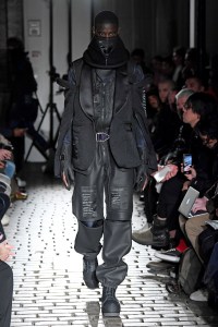 Model on the catwalk