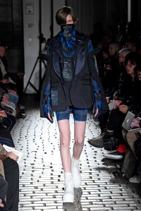 Model on the catwalk