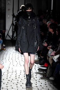 Model on the catwalk