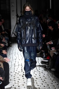 Model on the catwalk