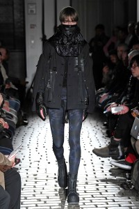 Model on the catwalk