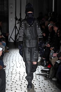 Model on the catwalk