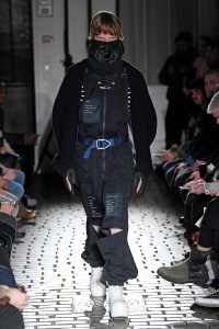Model on the catwalk