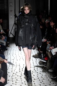 Model on the catwalk