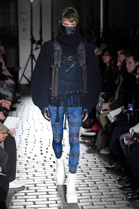 Model on the catwalk