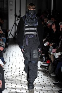 Model on the catwalk