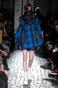 Model on the catwalk