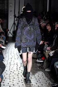 Model on the catwalk