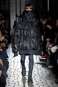 Model on the catwalk