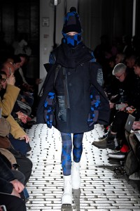Model on the catwalk
