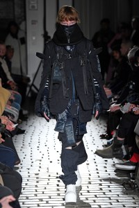 Model on the catwalk