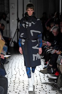 Model on the catwalk