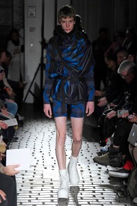 Model on the catwalk