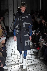 Model on the catwalk
