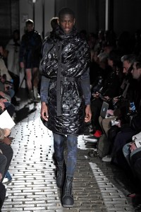 Model on the catwalk