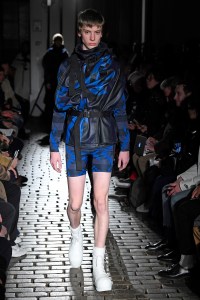 Model on the catwalk