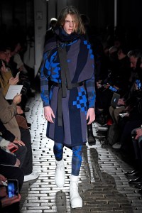 Model on the catwalk