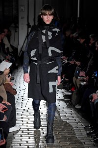 Model on the catwalk