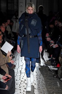 Model on the catwalk