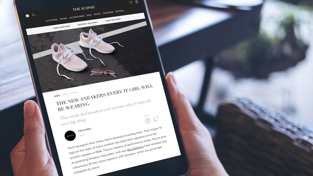 Global Fashion Group, The Iconic's mobile site