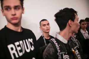 Backstage at United Standard Men's Fall 2019