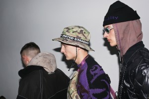 Backstage at United Standard Men's Fall 2019