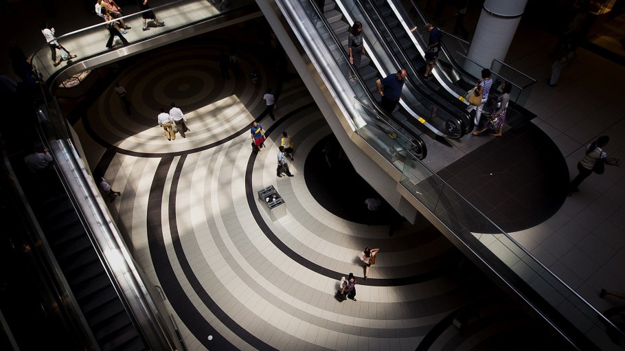 Shoppers in Toronto.