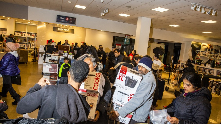 Shoppers at a J.C. Penney store in Garden City, New York