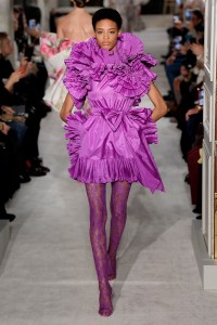 Model on the catwalk