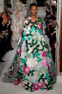 Model on the catwalk