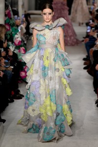 Model on the catwalk