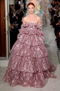 Model on the catwalk