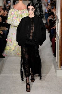 Model on the catwalk
