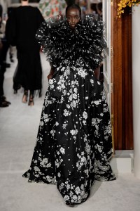 Model on the catwalk