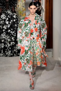 Model on the catwalk