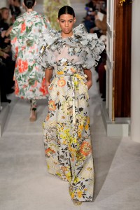 Model on the catwalk