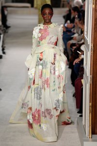 Model on the catwalk