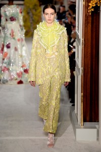 Model on the catwalk