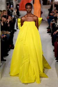 Model on the catwalk