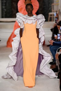 Model on the catwalk