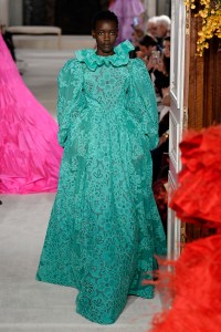 Model on the catwalk