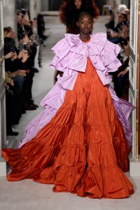 Model on the catwalk