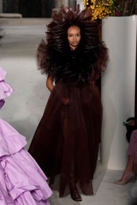 Model on the catwalk