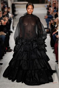 Naomi Campbell on the catwalk