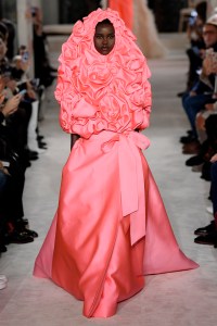 Model on the catwalk