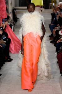 Model on the catwalk