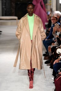 Model on the catwalk
