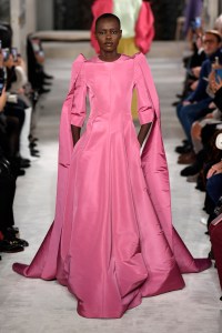 Model on the catwalk