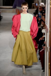 Model on the catwalk